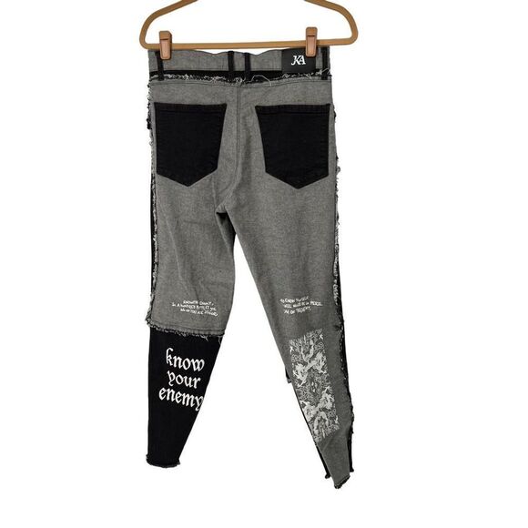 JK Attire Half Awake Graffiti Print High Waist Skinny Jeans‎ - Picture 2 of 8